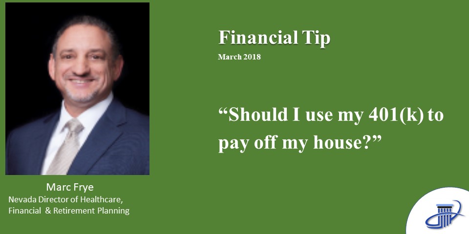 Financial Tip March 2018