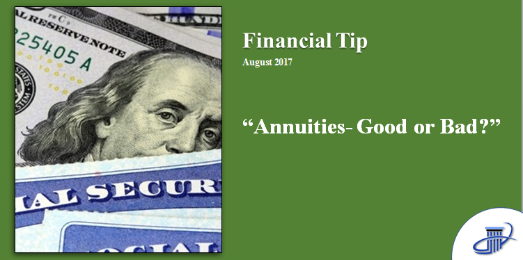 Financial Tip August 2017