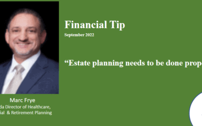Estate planning needs to be done properly – September 2022