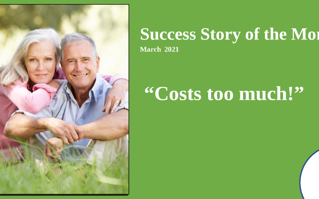 Costs too much – 2021
